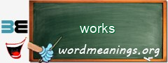 WordMeaning blackboard for works